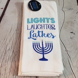 Hanukkah Kitchen Towels Set of 2 New